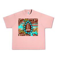 Football Leopard Turquoise Gemstone Sunflower Urban Heavy Tee | Teevron