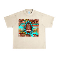 Sandshell football leopard turquoise gemstone sunflower Urban Heavy Tee - JahusDesignShop