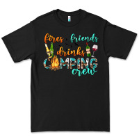 Black fires friends drinks camping crew Premium Tee - texasbilliewilder
