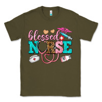 Army Green blessed nurse Classic Tee - AdoDesignShop