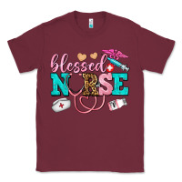 Burgundy blessed nurse Classic Tee - AdoDesignShop