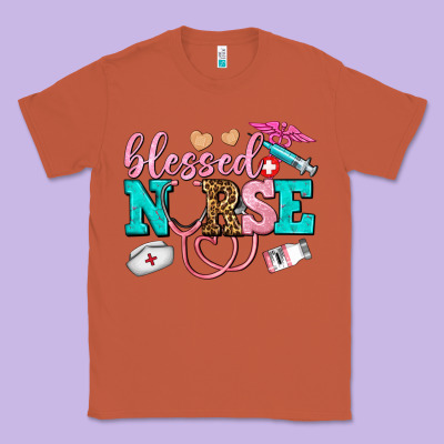 Blessed Nurse Classic Tee Designed By Adodesignshop