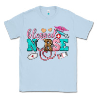 Dusty Blue blessed nurse Classic Tee - AdoDesignShop