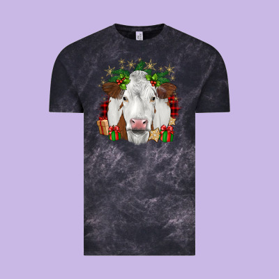 Christmas Simmental Vintage Tee Designed By Jahusdesignshop
