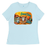 Baby Blue desert vibes Ladies Tee - AdoDesignShop