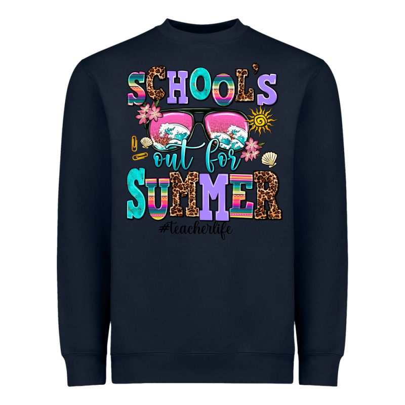 School's Out For Summer Teacherlife Heavyweight Sweatshirt by AdoDesignShop | Teevron