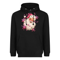 Black pink christmas santa claus Heavyweight Hoodie - MaliasSmallBusiness