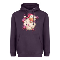 Plum pink christmas santa claus Heavyweight Hoodie - MaliasSmallBusiness