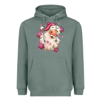 Sage pink christmas santa claus Heavyweight Hoodie - MaliasSmallBusiness