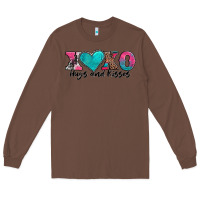 Chestnut xoxo hugs and kisses valentines day Long Sleeve Tee - AdoDesignShop