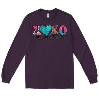Plum xoxo hugs and kisses valentines day Long Sleeve Tee - AdoDesignShop