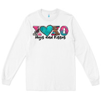 White xoxo hugs and kisses valentines day Long Sleeve Tee - AdoDesignShop