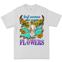 Dove Grey find someone who grows flowers Premium Tee - texasbilliewilder