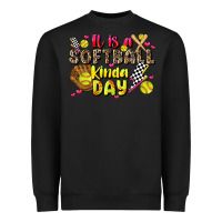 Black it is a softball kinda day Heavyweight Sweatshirt - JahusDesignShop