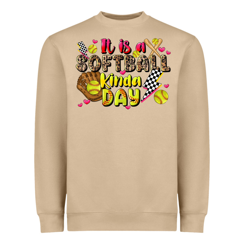 It Is A Softball Kinda Day Heavyweight Sweatshirt by JahusDesignShop | Teevron