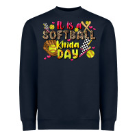 Navy it is a softball kinda day Heavyweight Sweatshirt - JahusDesignShop