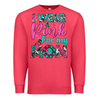 Cardinal I Wear Pink For My Mom Premium Sweatshirt - BundleAndBundleShop