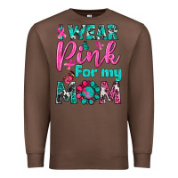 Chestnut I Wear Pink For My Mom Premium Sweatshirt - BundleAndBundleShop