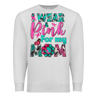 Dove Grey I Wear Pink For My Mom Premium Sweatshirt - BundleAndBundleShop