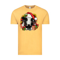 Vintage Mustard christmas holstein Vintage Tee - JahusDesignShop