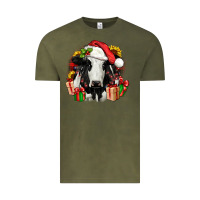 Vintage Olive christmas holstein Vintage Tee - JahusDesignShop