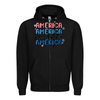 Black america since 1776 Zipper Hoodie - MaliasSmallBusiness