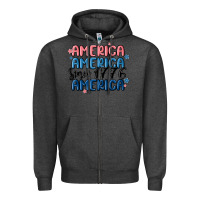 Charcoal Heather america since 1776 Zipper Hoodie - MaliasSmallBusiness