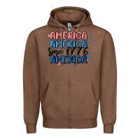 Chestnut america since 1776 Zipper Hoodie - MaliasSmallBusiness