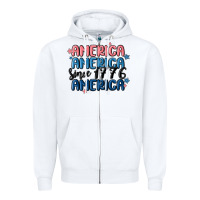 White america since 1776 Zipper Hoodie - MaliasSmallBusiness