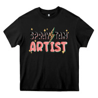 Black spray tan artist Heavy Core Tee - MaliasSmallBusiness