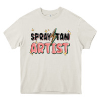 Cream spray tan artist Heavy Core Tee - MaliasSmallBusiness