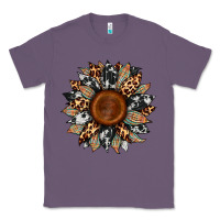 Lavender cowhide leopard aztec sunflower Classic Tee - Artiststas