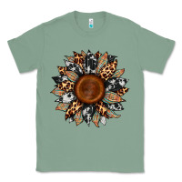 Sage cowhide leopard aztec sunflower Classic Tee - Artiststas