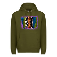Army Green Purple Glitter Western Farm Life Brush Strokes Premium Hoodie - Bettercallsaul