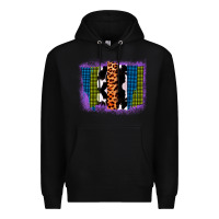 Black Purple Glitter Western Farm Life Brush Strokes Premium Hoodie - Bettercallsaul