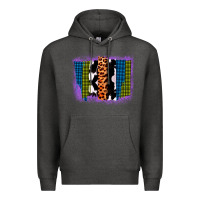 Charcoal Heather Purple Glitter Western Farm Life Brush Strokes Premium Hoodie - Bettercallsaul