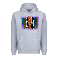 Heather Grey Purple Glitter Western Farm Life Brush Strokes Premium Hoodie - Bettercallsaul