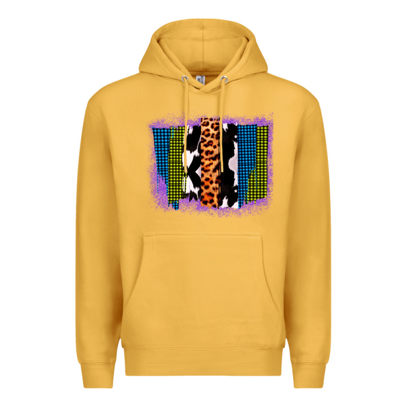 Purple Glitter Western Farm Life Brush Strokes Premium Hoodie by Bettercallsaul | Teevron