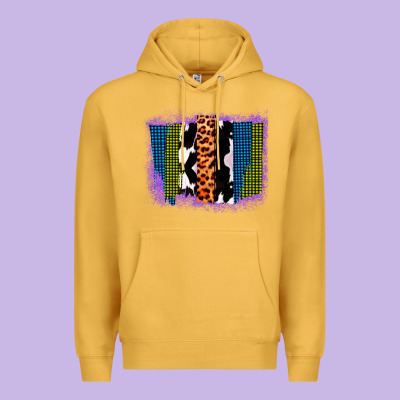 Purple Glitter Western Farm Life Brush Strokes Premium Hoodie Designed By Bettercallsaul