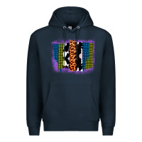 Navy Purple Glitter Western Farm Life Brush Strokes Premium Hoodie - Bettercallsaul