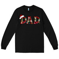 Black christmas dad Long Sleeve Tee - AdoDesignShop