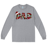 Heather Grey christmas dad Long Sleeve Tee - AdoDesignShop