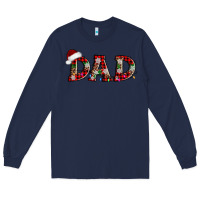 Navy christmas dad Long Sleeve Tee - AdoDesignShop