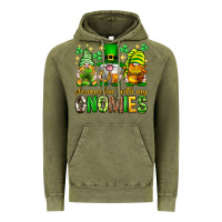 Vintage Olive St. Patrick's Day shamrockin' with my gnomies Vintage Hoodie - Neo Western