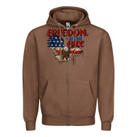 Chestnut freedom is not free Zipper Hoodie - MaliasSmallBusiness