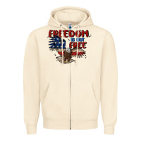 Sandshell freedom is not free Zipper Hoodie - MaliasSmallBusiness