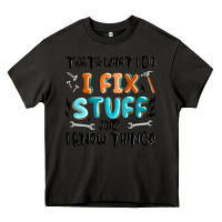 Asphalt thats what i do i fix stuff and i know things Heavy Core Tee - MaliasSmallBusiness