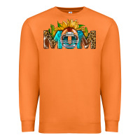 Carrot Football Mom Sunflower Leopard Premium Sweatshirt - BundleAndBundleShop