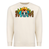Sandshell Football Mom Sunflower Leopard Premium Sweatshirt - BundleAndBundleShop