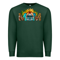 Sports Green Football Mom Sunflower Leopard Premium Sweatshirt - BundleAndBundleShop